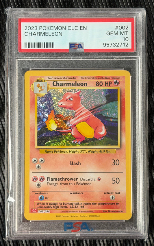 Pokémon 2023 CLC Charmelion Graded PSA 10