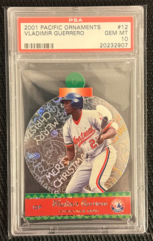 Vladimir Guerrero 2001 Pacific Ornaments #12 PSA 10
